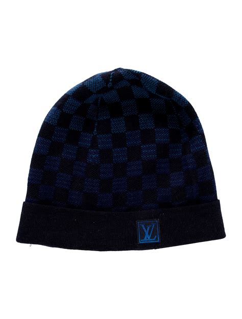 louis vuitton blue beanie.